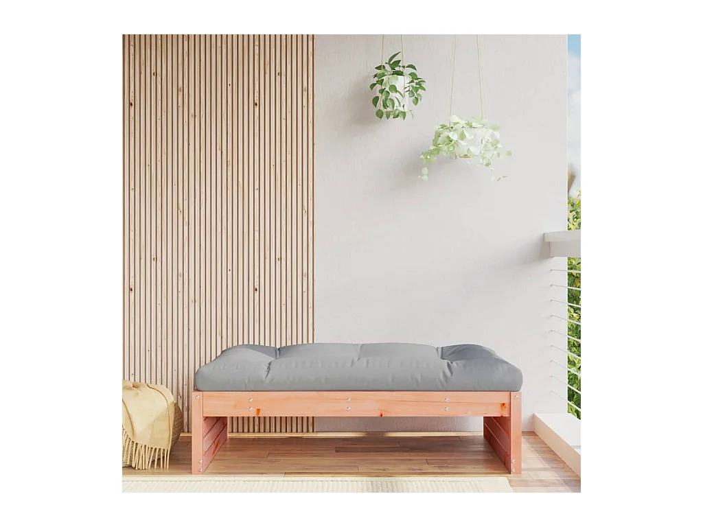 Repose-pied de jardin 120x80 cm massif de douglas LQF90713