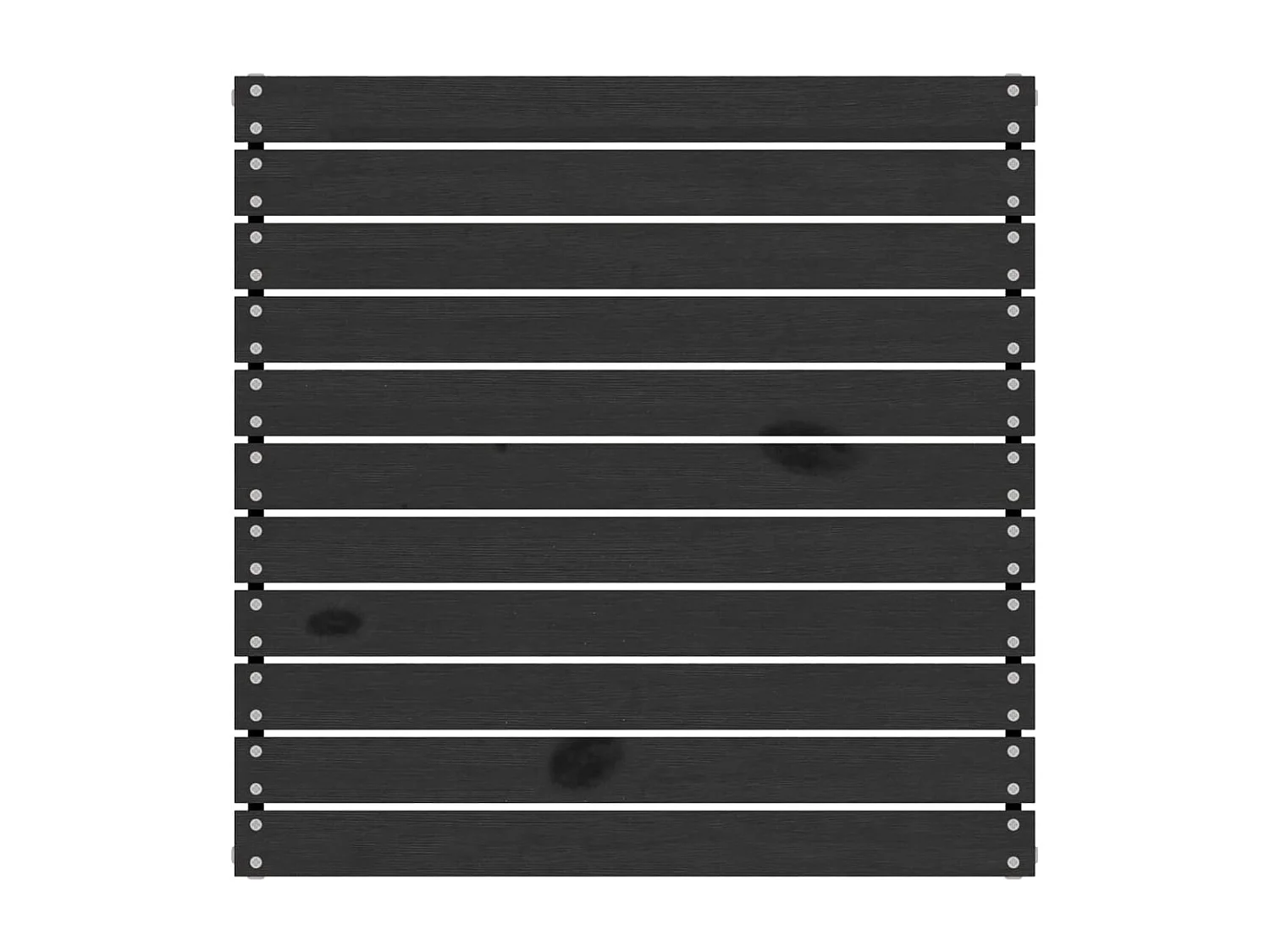 Repose-pied de jardin Noir Bois de pin solide LQF24669