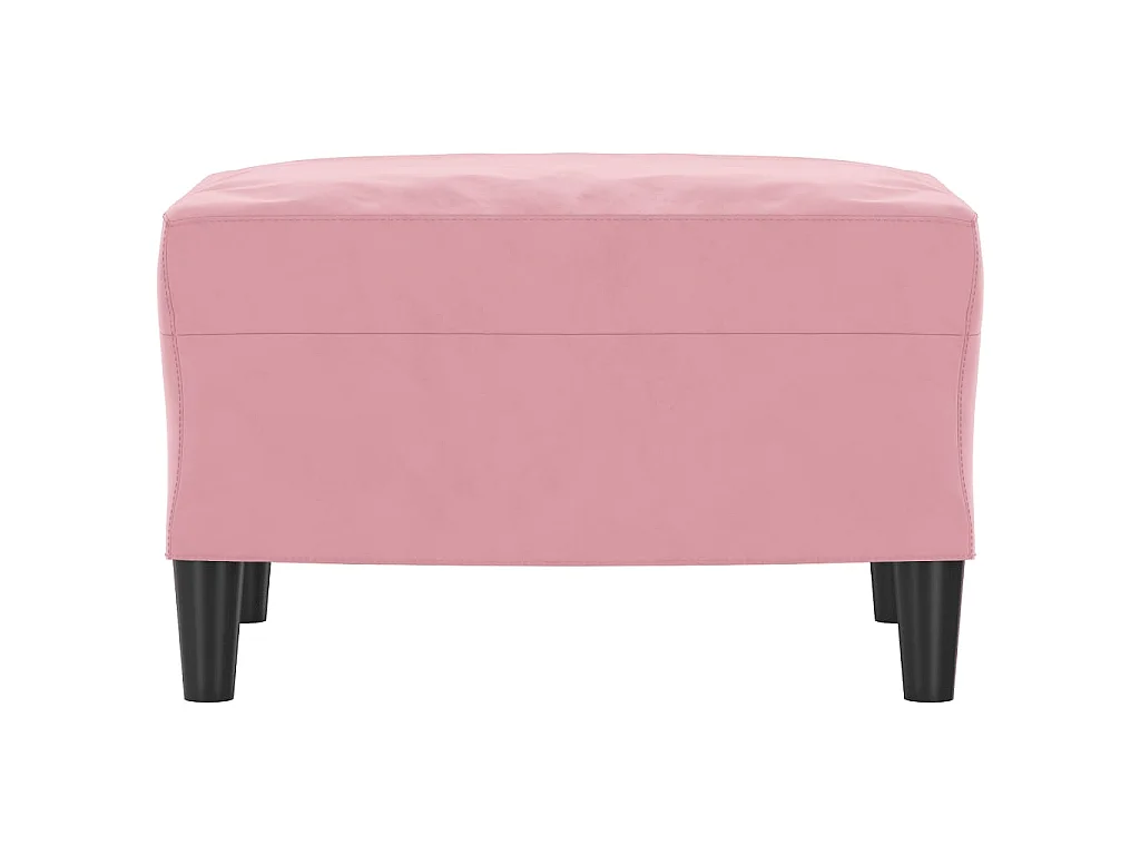 Repose-pied Rose 60x50x41 cm Velours LQF86421