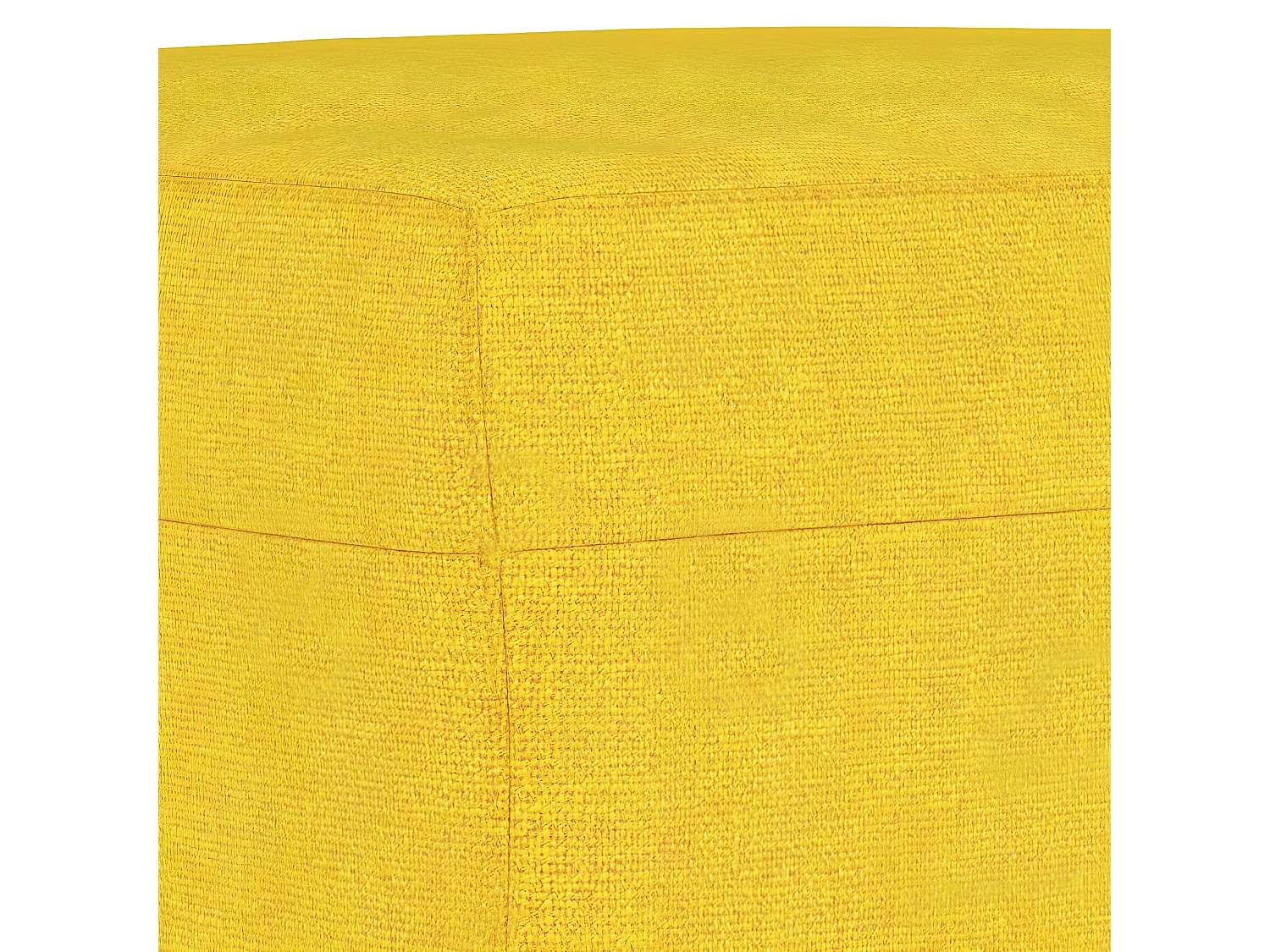 Repose-pied Jaune clair 60x50x41 cm Tissu LQF63294