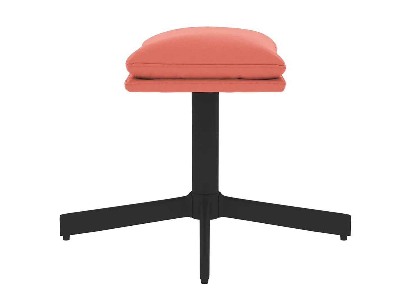 Repose-pied Rose 60x60x36 cm Velours LQF82773