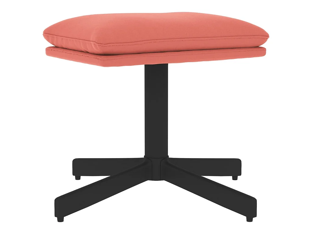 Repose-pied Rose 60x60x36 cm Velours LQF82773