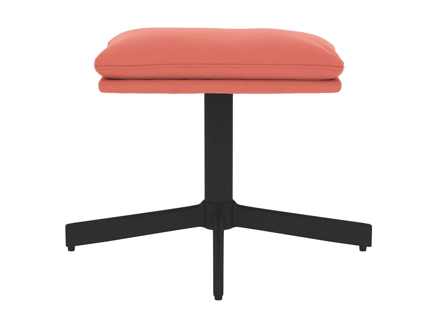 Repose-pied Rose 60x60x36 cm Velours LQF82773