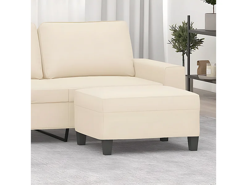 Repose-pied Beige 70x55x41 cm Tissu microfibre LQF82293