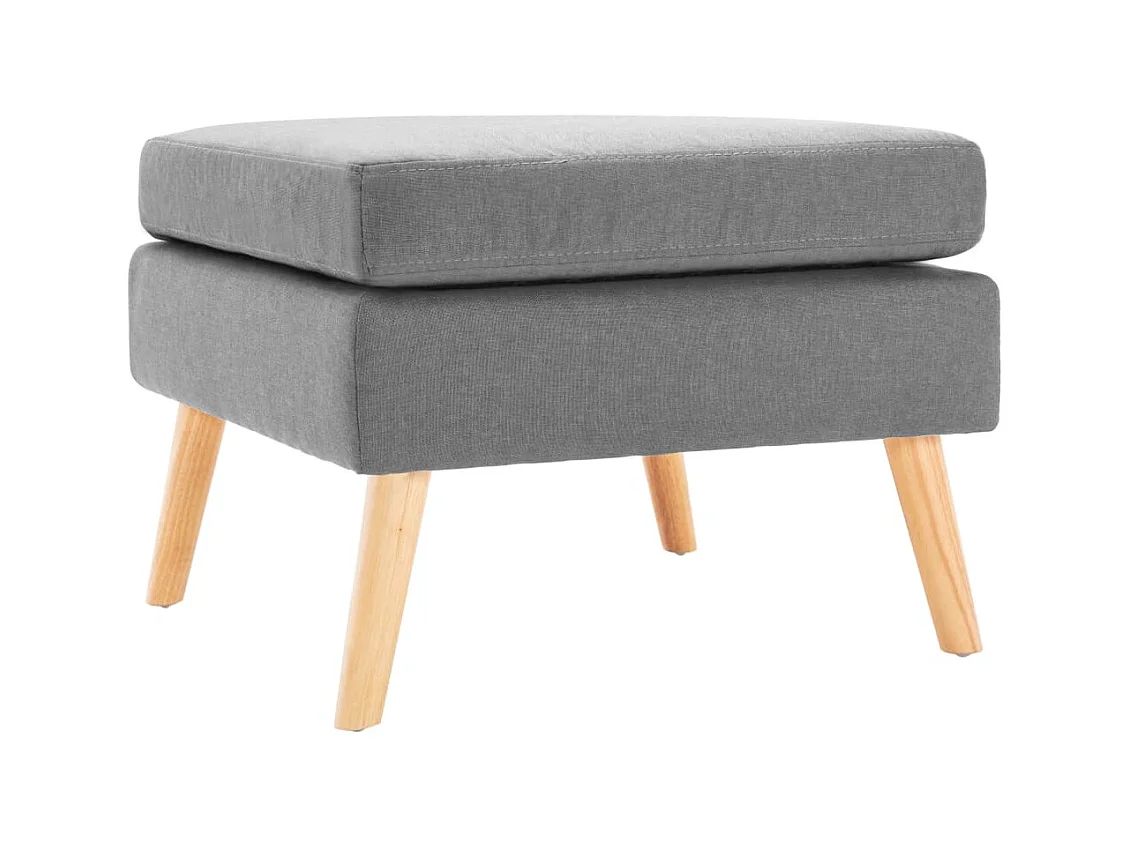 Repose-pied Gris clair Tissu LQF49534