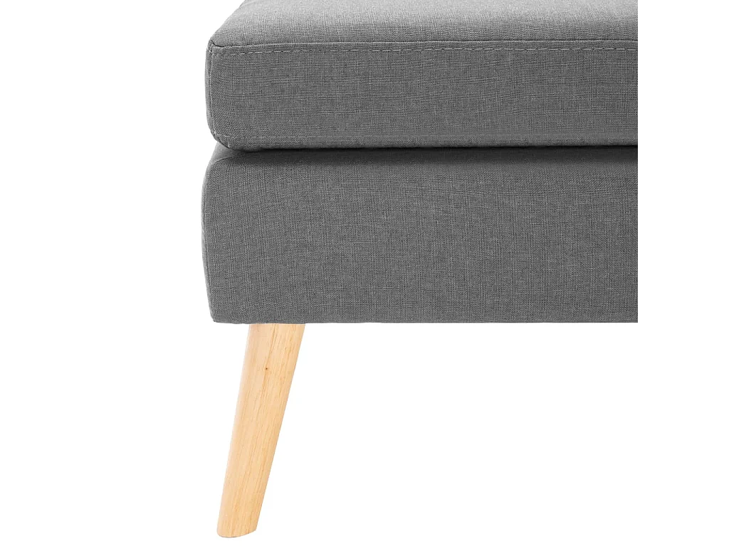 Repose-pied Gris clair Tissu LQF49534