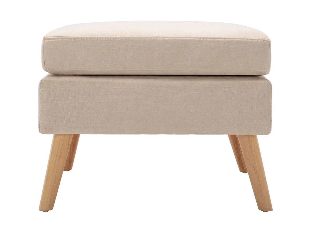 Repose-pied Crème Tissu LQF10872