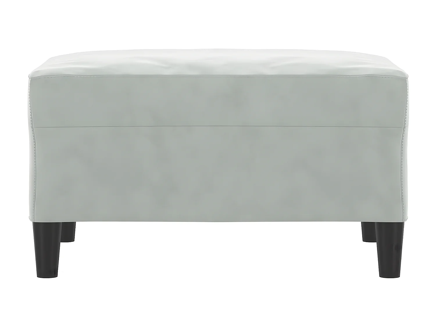 Repose-pied Gris clair 70x55x41 cm Velours LQF38935