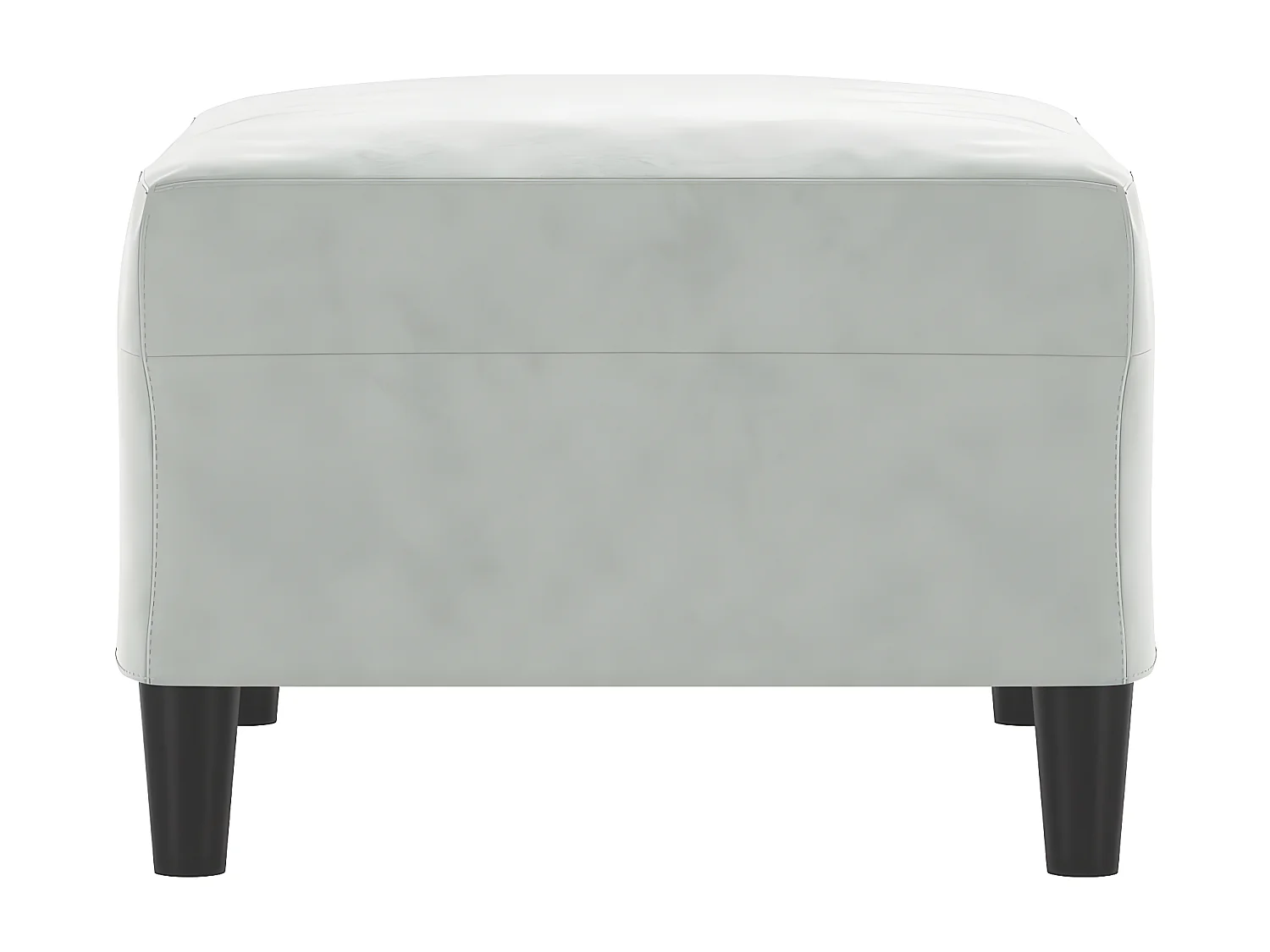 Repose-pied Gris clair 70x55x41 cm Velours LQF38935