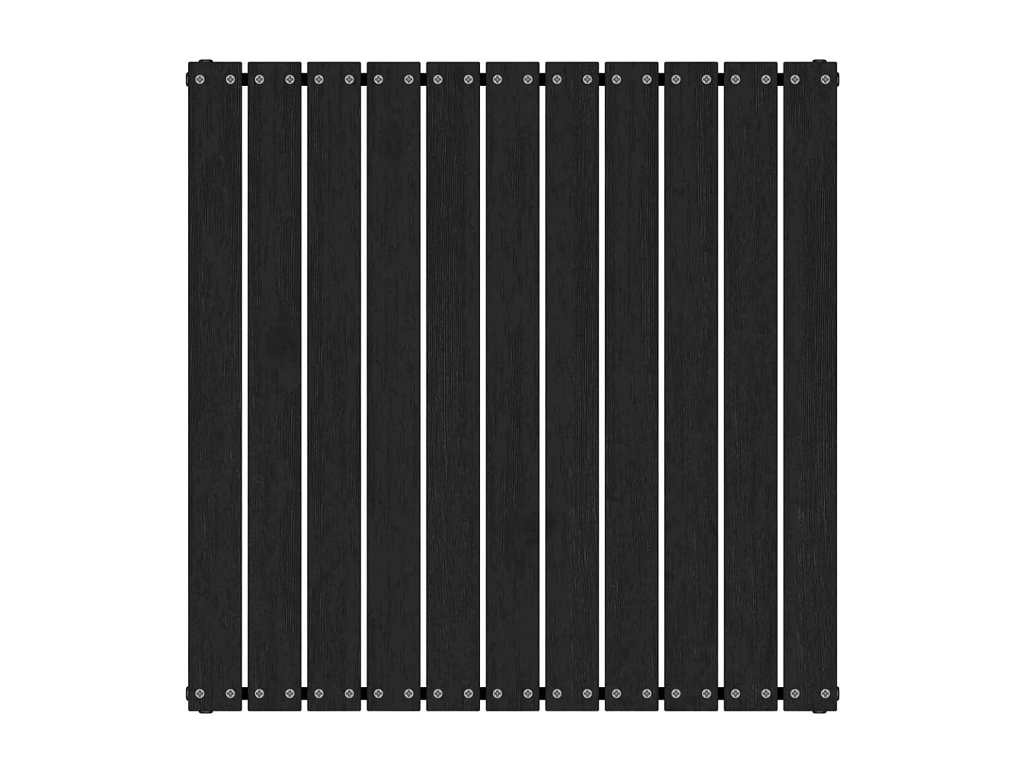 Repose-pied de jardin 70x70x30 cm Noir Bois de pin solide LQF16364