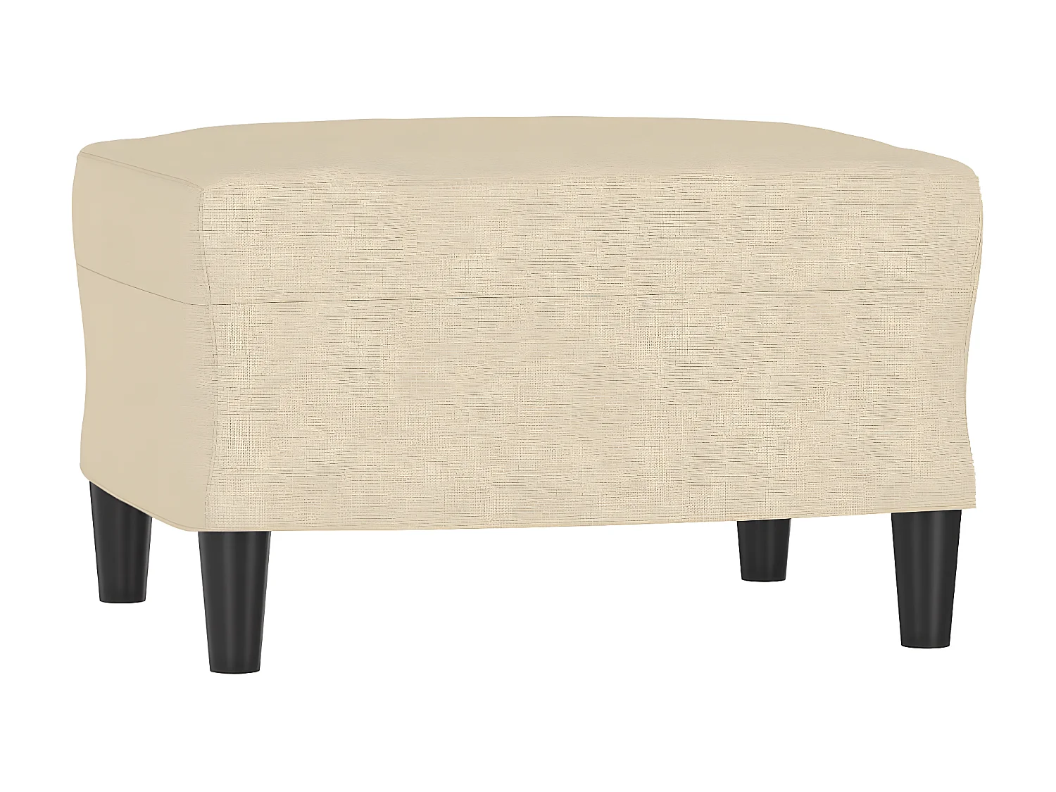 Repose-pied Crème 60x50x41 cm Tissu LQF60564