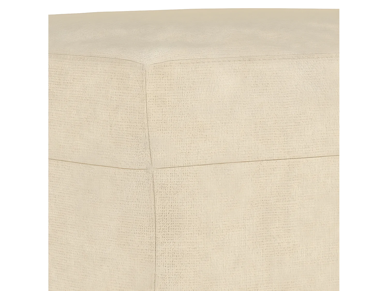 Repose-pied Crème 60x50x41 cm Tissu LQF60564