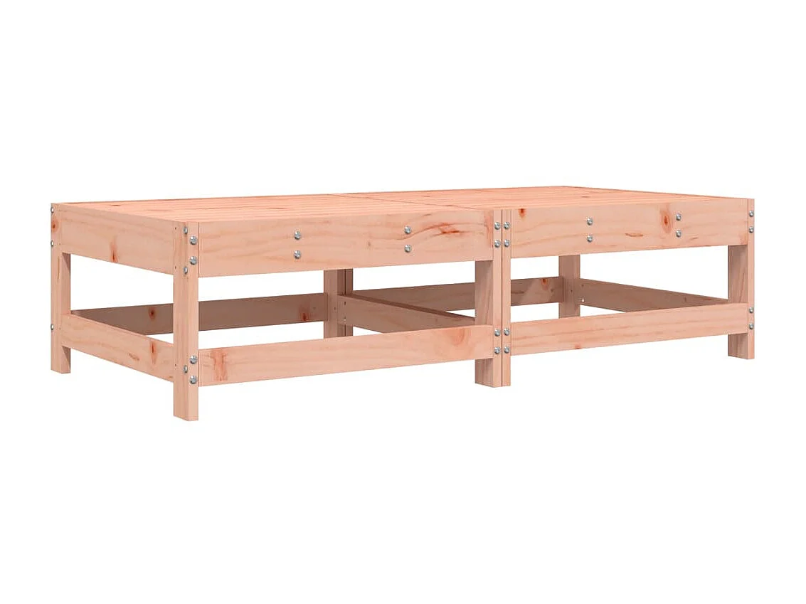 2 pcs Repose-pieds de jardin avec coussins bois massif douglas LQF32542