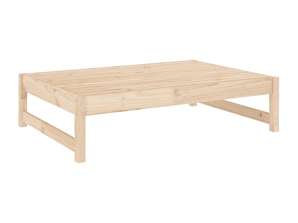 Repose-pied de jardin 120x80 cm bois de pin massif LQF52856