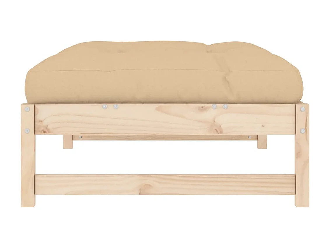 Repose-pied de jardin 120x80 cm bois de pin massif LQF52856