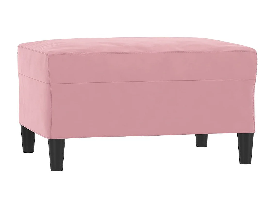 Repose-pied Rose 70x55x41 cm Velours LQF48815