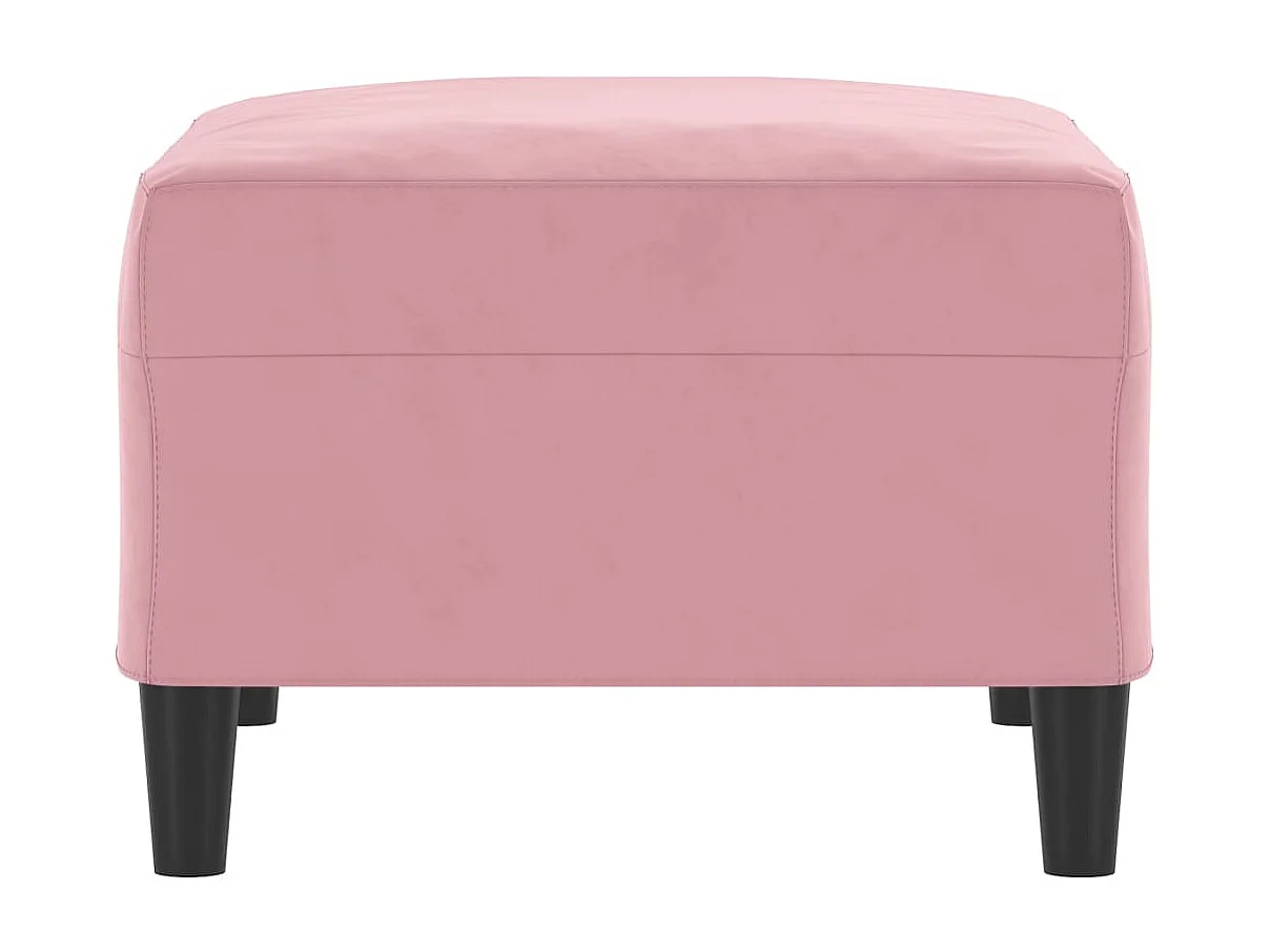 Repose-pied Rose 70x55x41 cm Velours LQF48815