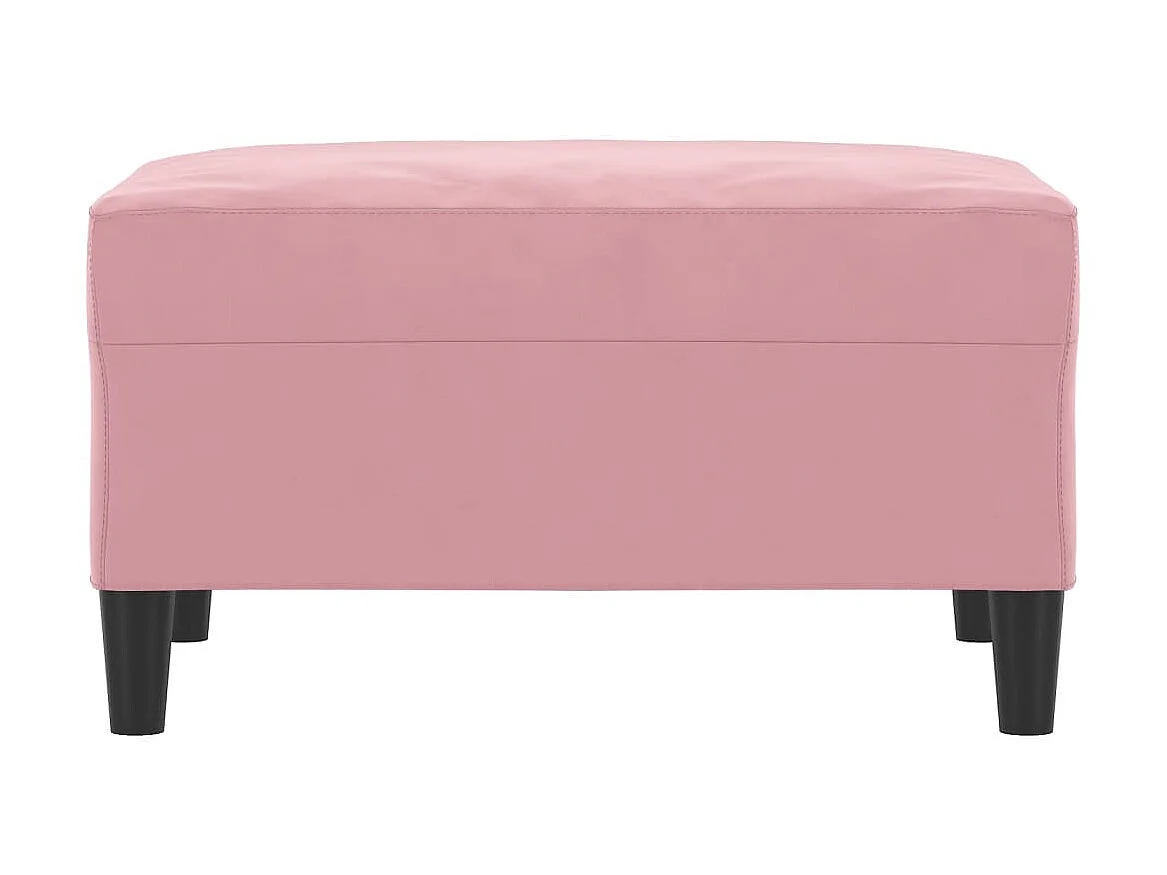 Repose-pied Rose 70x55x41 cm Velours LQF48815