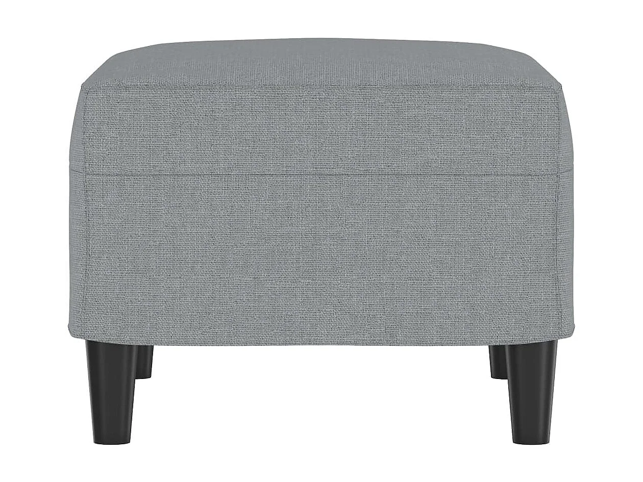 Repose-pied Gris clair 60x50x41 cm Tissu LQF34930