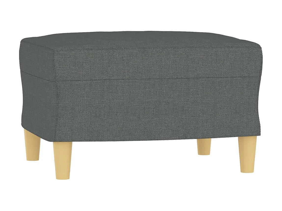 Repose-pied Gris foncé 60x50x41 cm Tissu LQF15766
