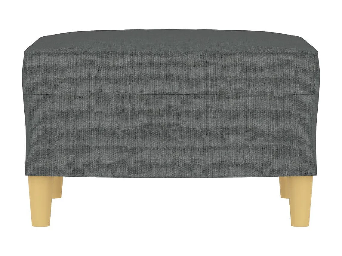 Repose-pied Gris foncé 60x50x41 cm Tissu LQF15766