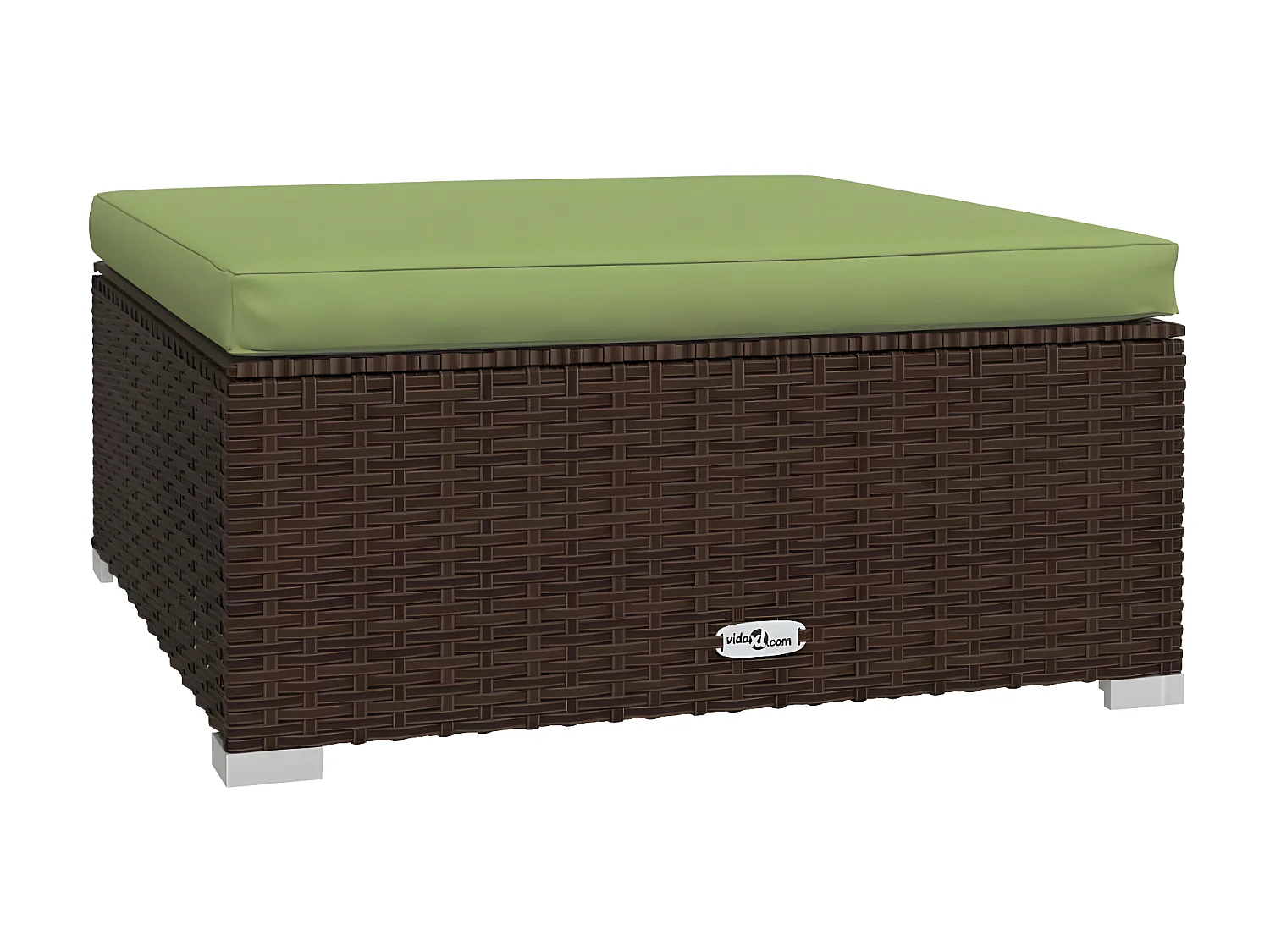 Canapé de jardin et coussin Marron 70x70x30 cm Poly rotin LQF54802