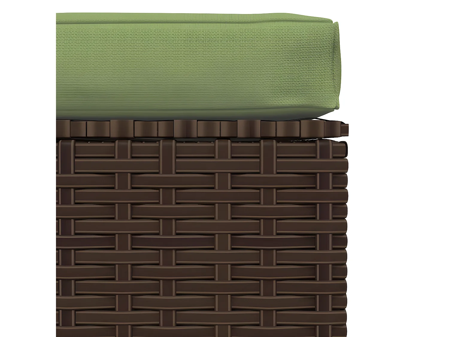 Canapé de jardin et coussin Marron 70x70x30 cm Poly rotin LQF54802