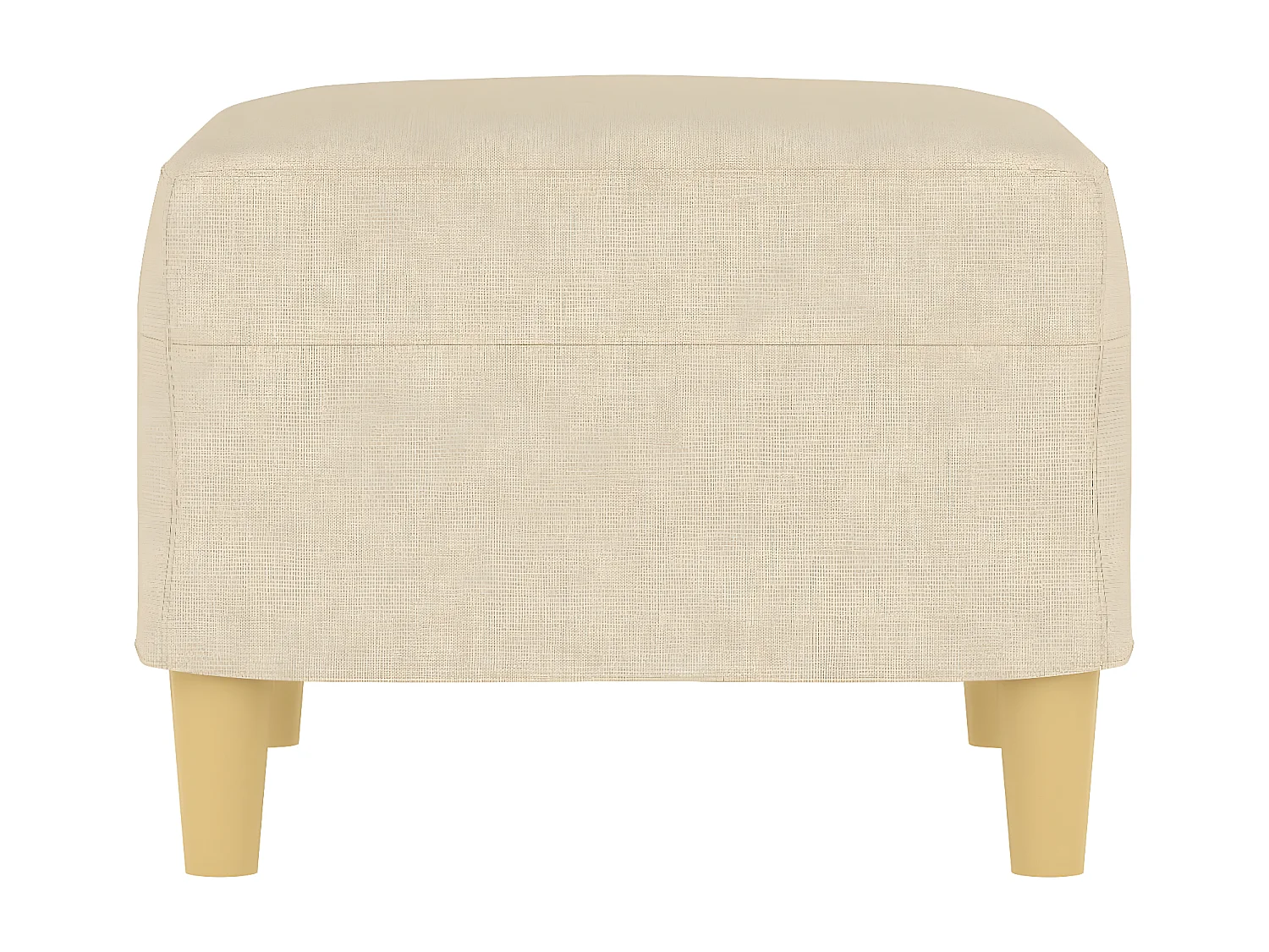 Repose-pied Crème 60x50x41 cm Tissu LQF44498