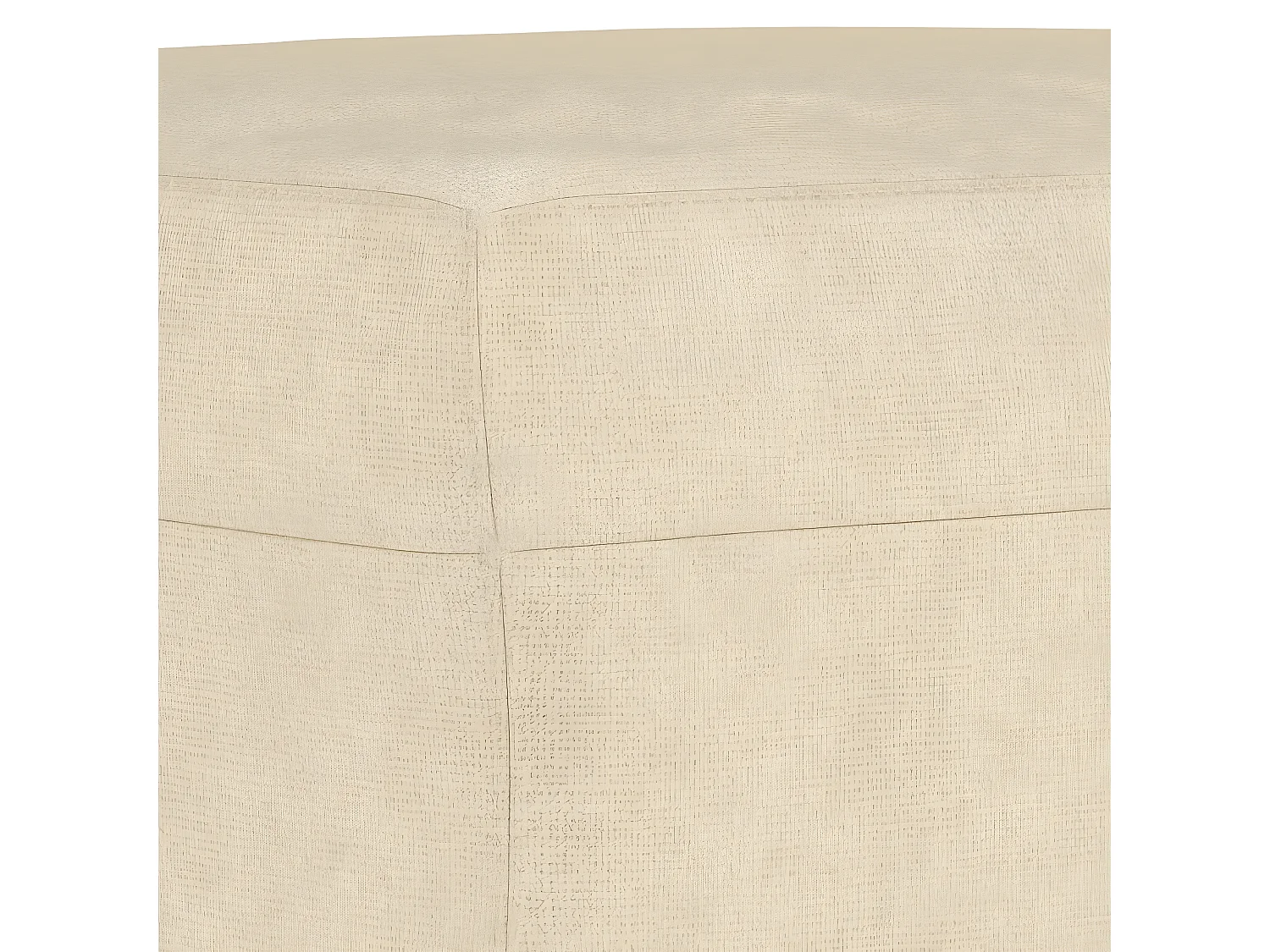 Repose-pied Crème 60x50x41 cm Tissu LQF44498