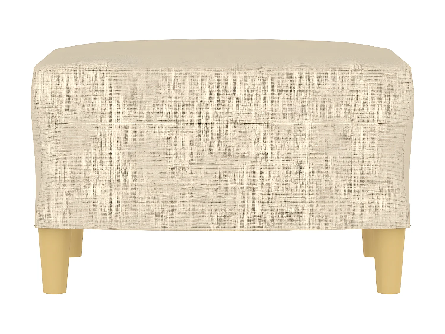 Apoio de pés 60x50x41 cm tecido cor creme PT493392