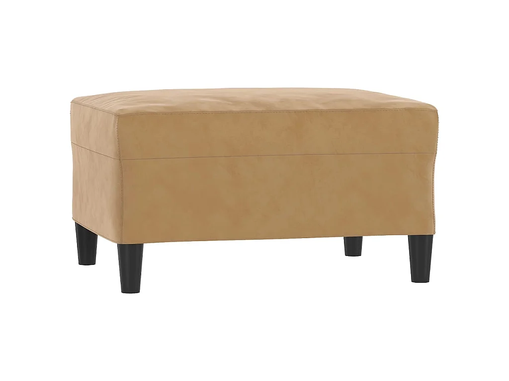 Repose-pied Marron 70x55x41 cm Velours LQF70469