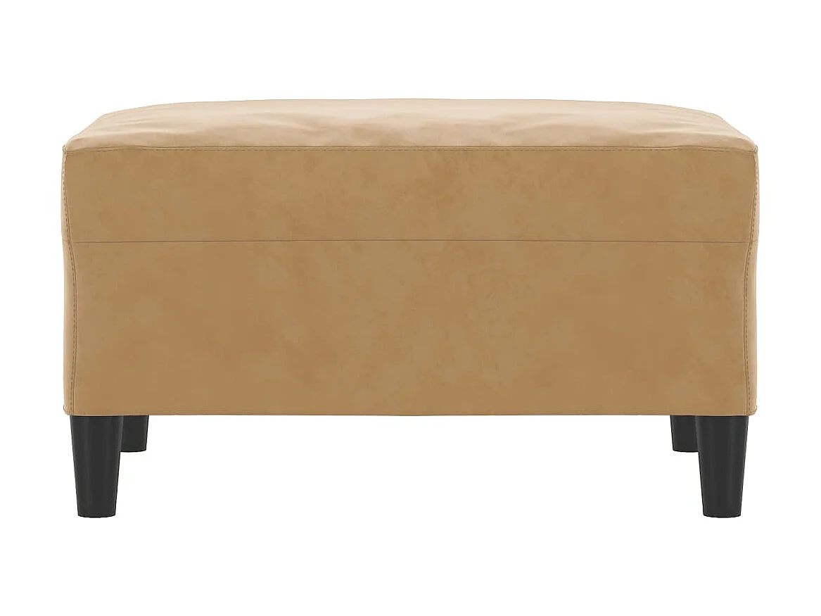 Repose-pied Marron 70x55x41 cm Velours LQF70469