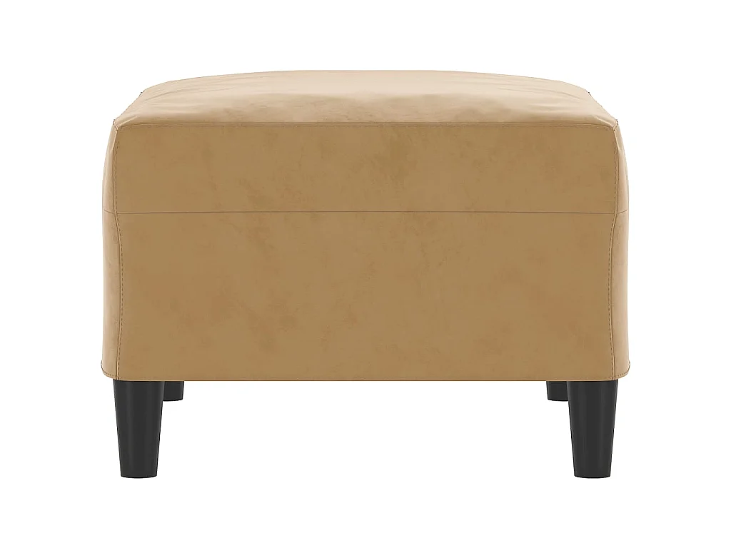 Repose-pied Marron 70x55x41 cm Velours LQF70469