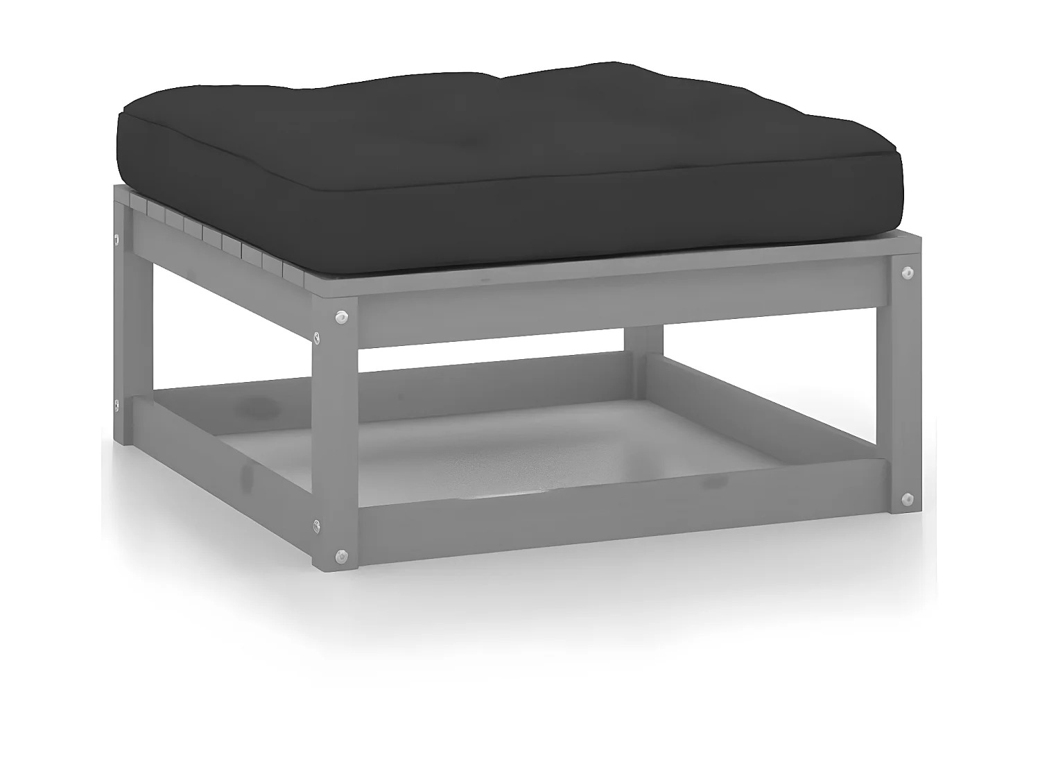 2 pcs Canapés de jardin avec coussins Bois de pin solide LQF73537