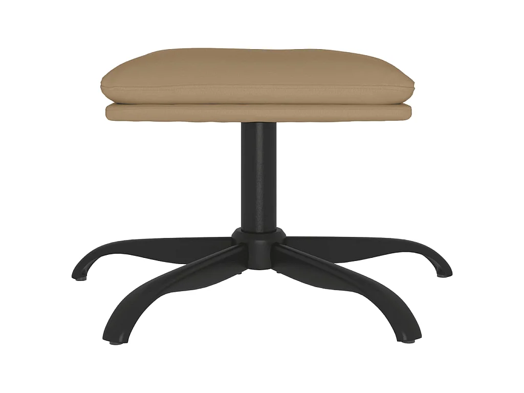 Repose-pied Cappuccino 60x60x36 cm Similicuir LQF99174