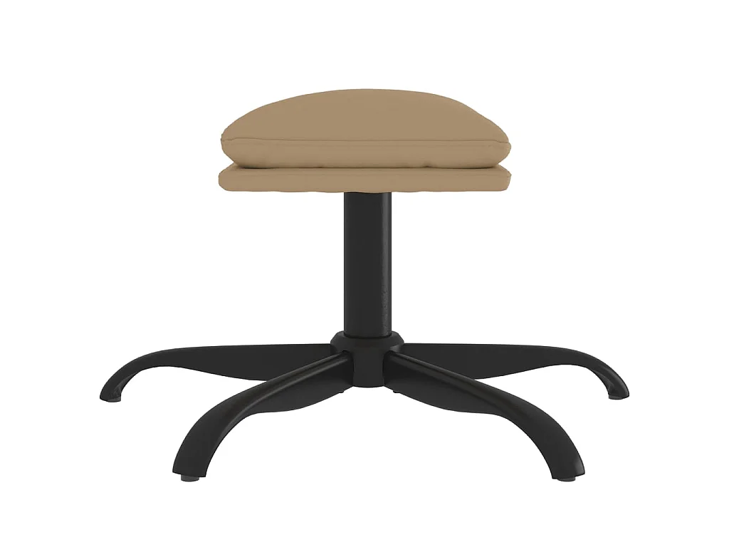 Repose-pied Cappuccino 60x60x36 cm Similicuir LQF99174