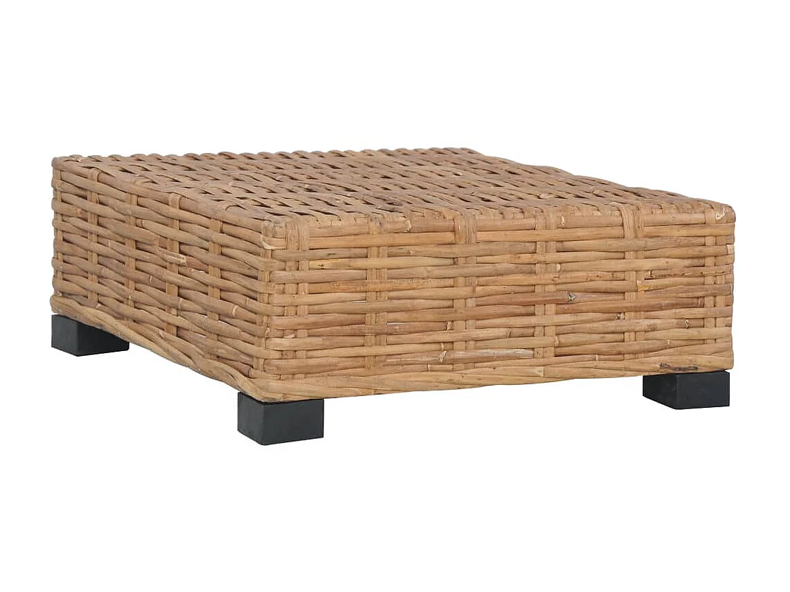 Voetensteun met kussen natuurlijk rattan NL968456