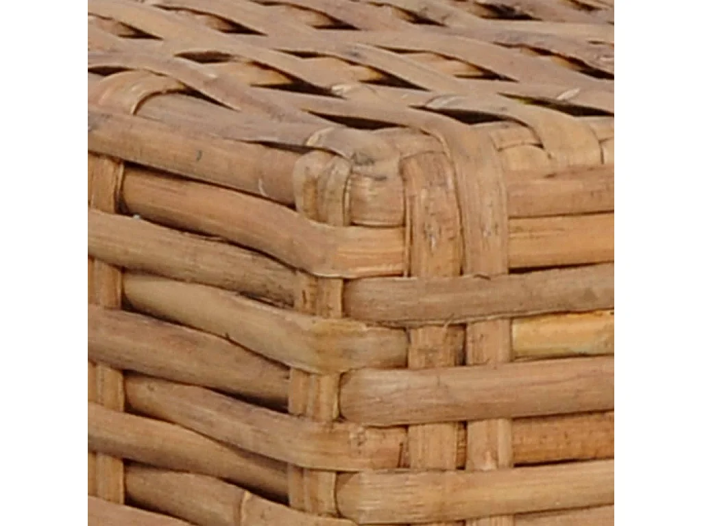 Voetensteun met kussen natuurlijk rattan NL968456