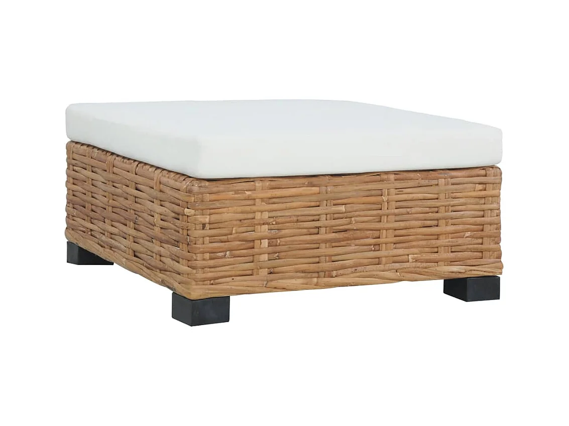 Repose-pied avec coussin Rotin l LQF51771