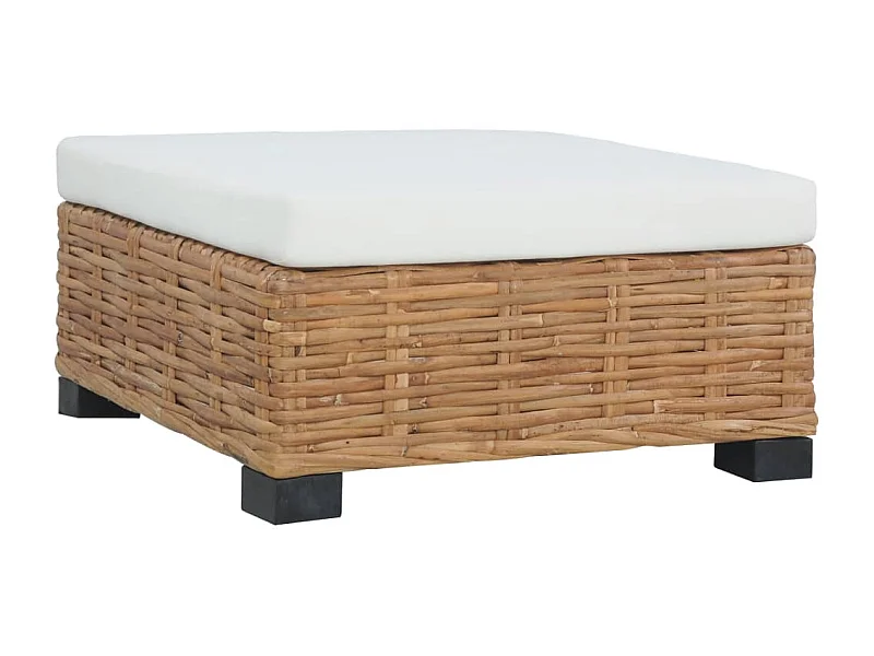 Repose-pied avec coussin Rotin l LQF51771