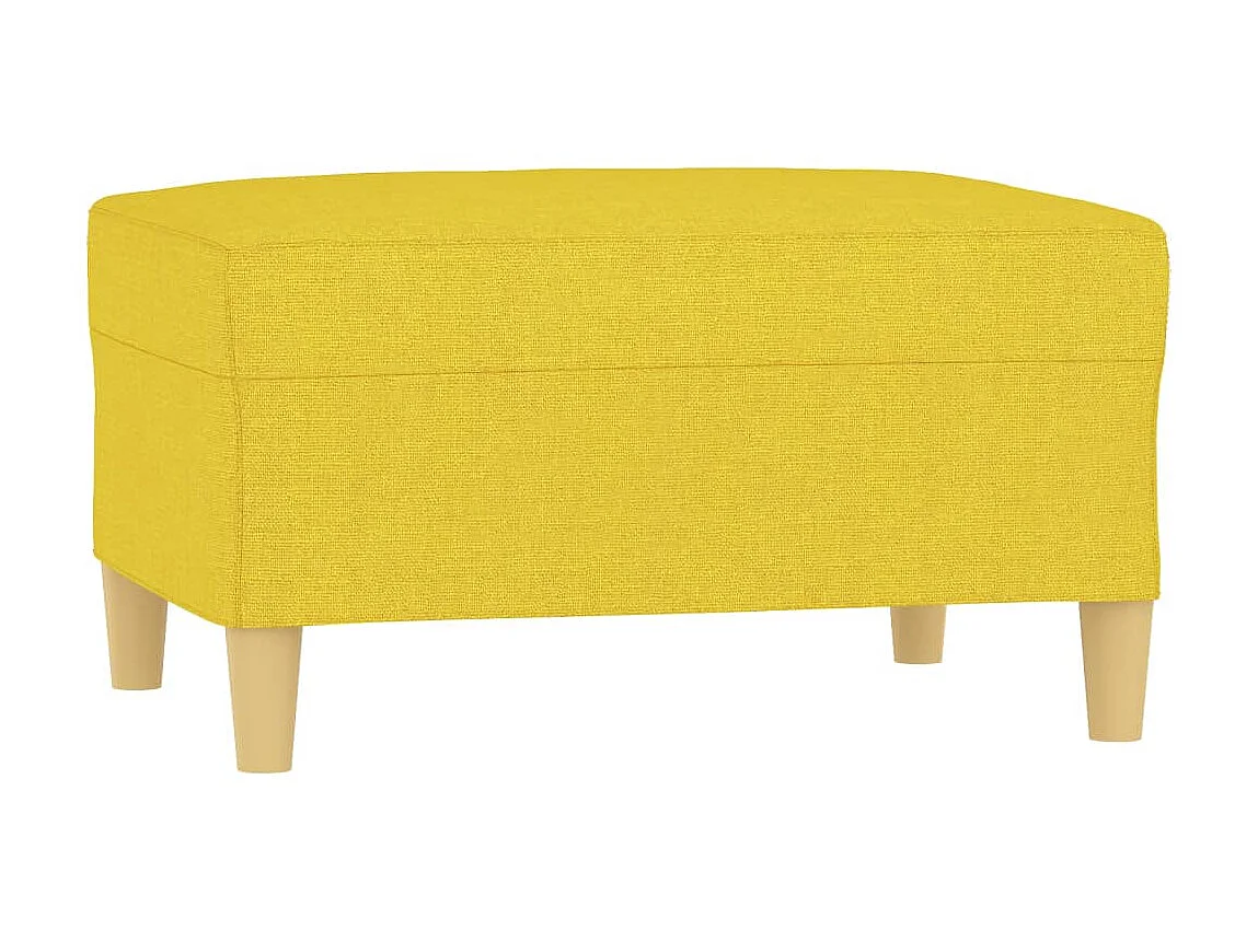 Repose-pied Jaune clair 70x55x41 cm Tissu LQF19142