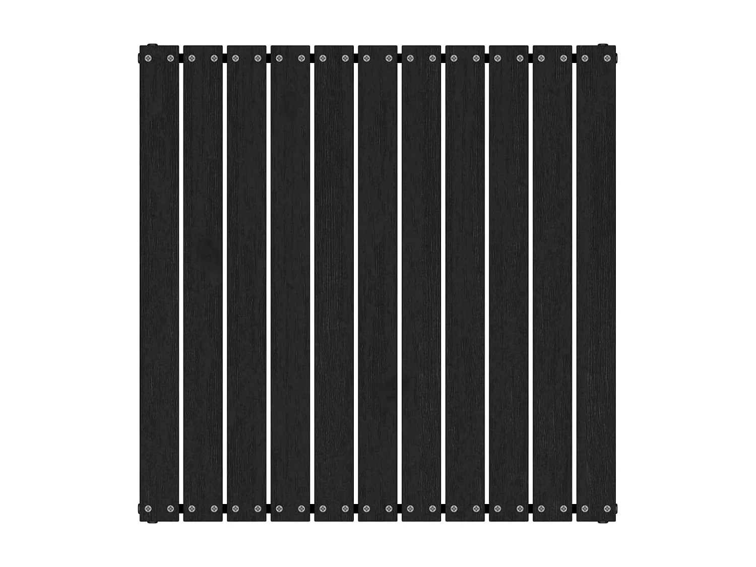 Repose-pied de jardin avec coussin Noir Bois de pin massif LQF52974