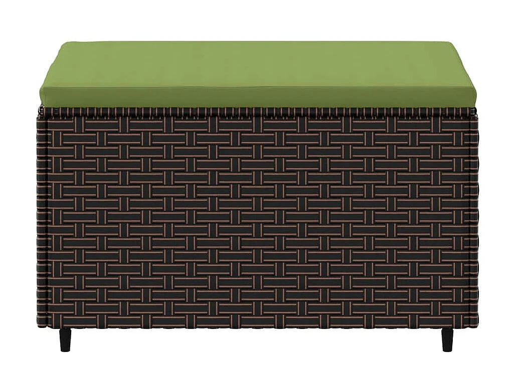 Canapés de jardin et coussins 2 pcs marron résine tressée LQF47721