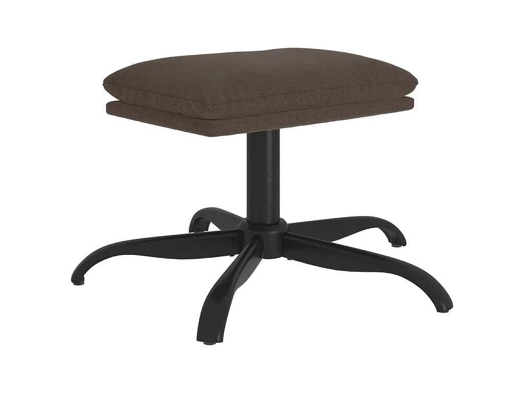 Apoio de pés tecido de microfibra 60x60x36 cm cinza-escuro PT603032