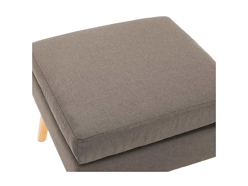 Repose-pied Taupe Tissu LQF69112