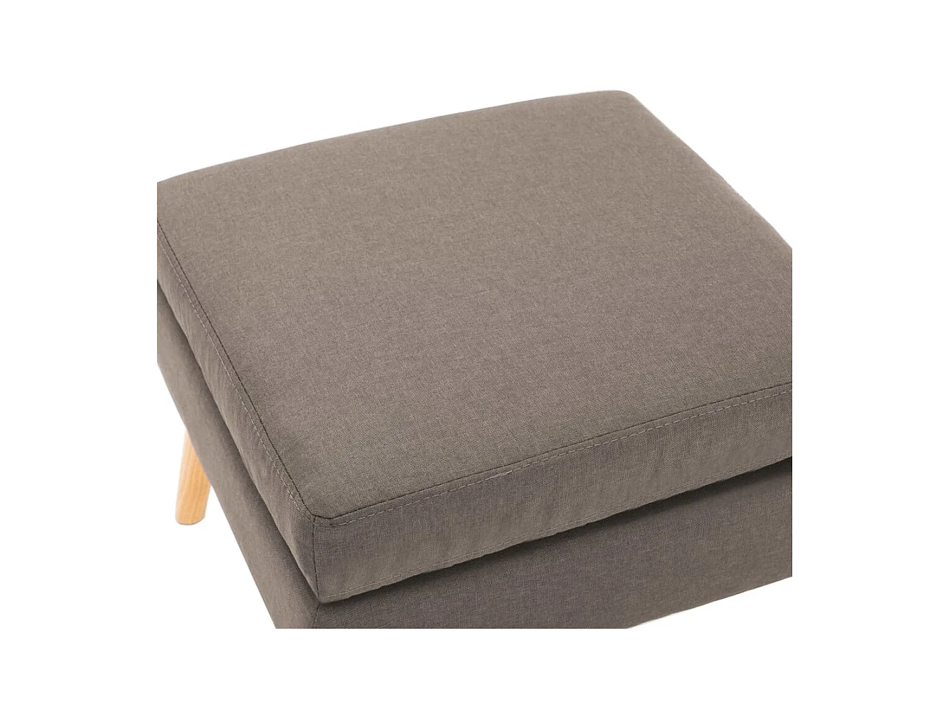 Repose-pied Taupe Tissu LQF69112