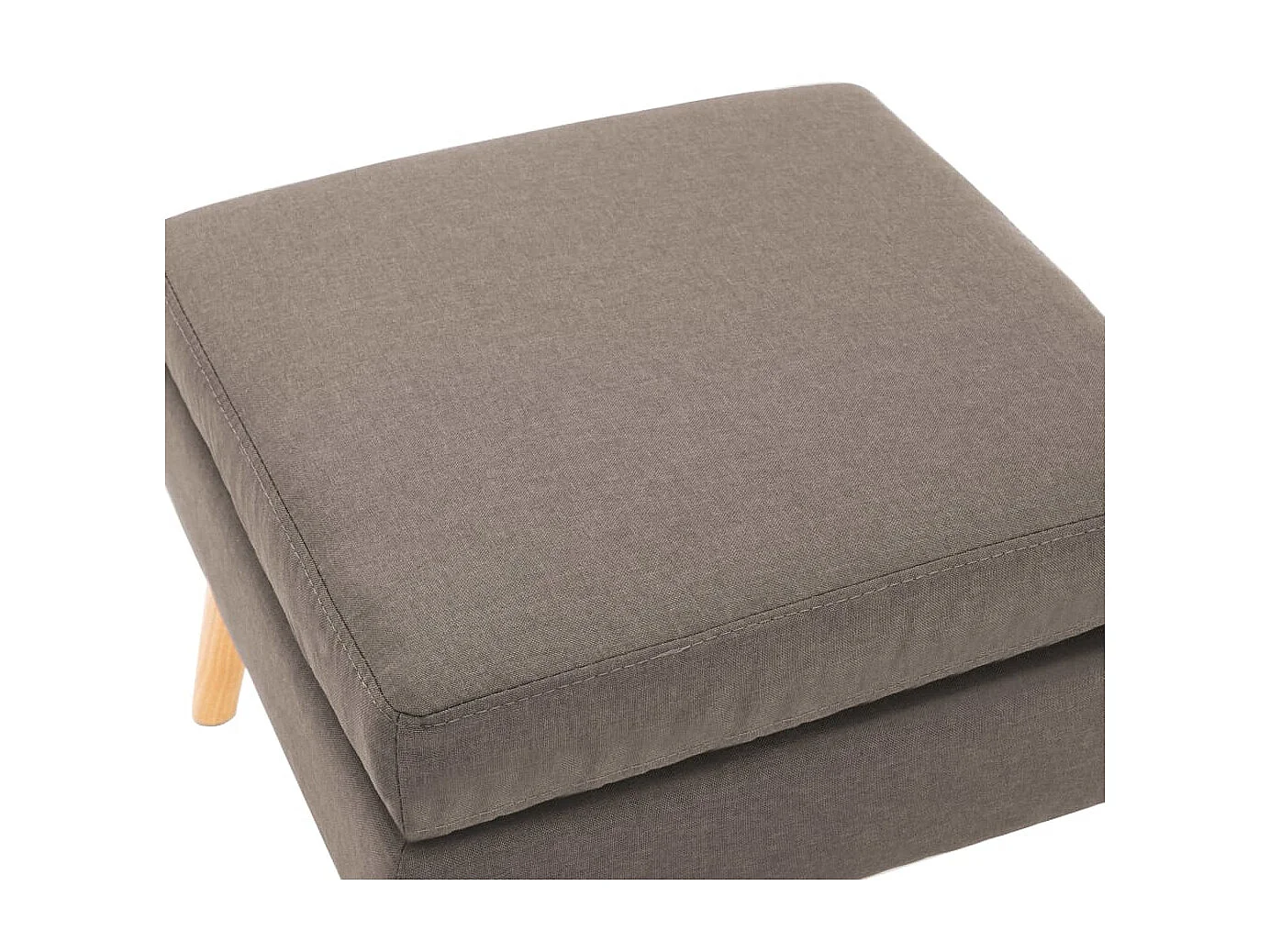 Repose-pied Taupe Tissu LQF69112