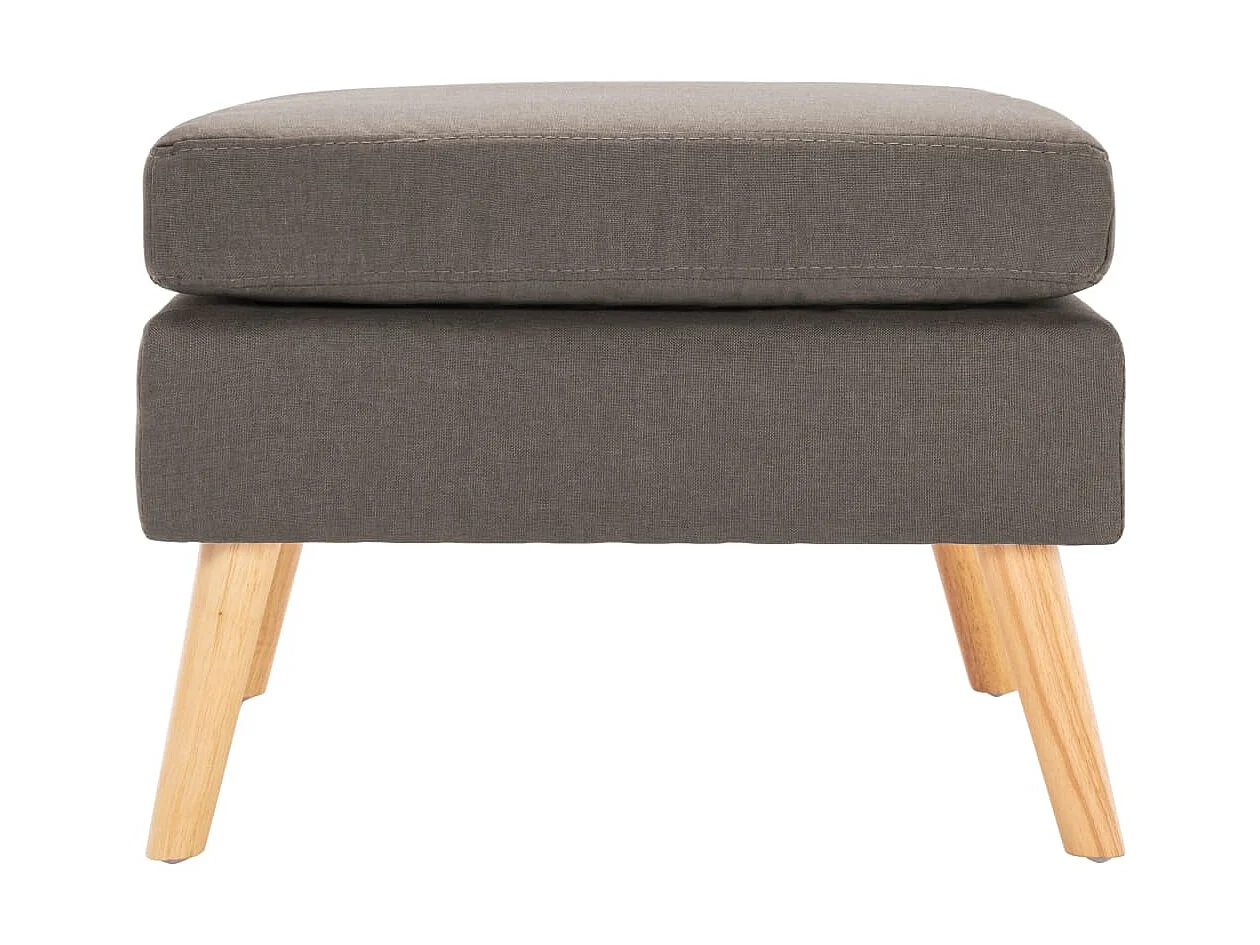 Repose-pied Taupe Tissu LQF69112