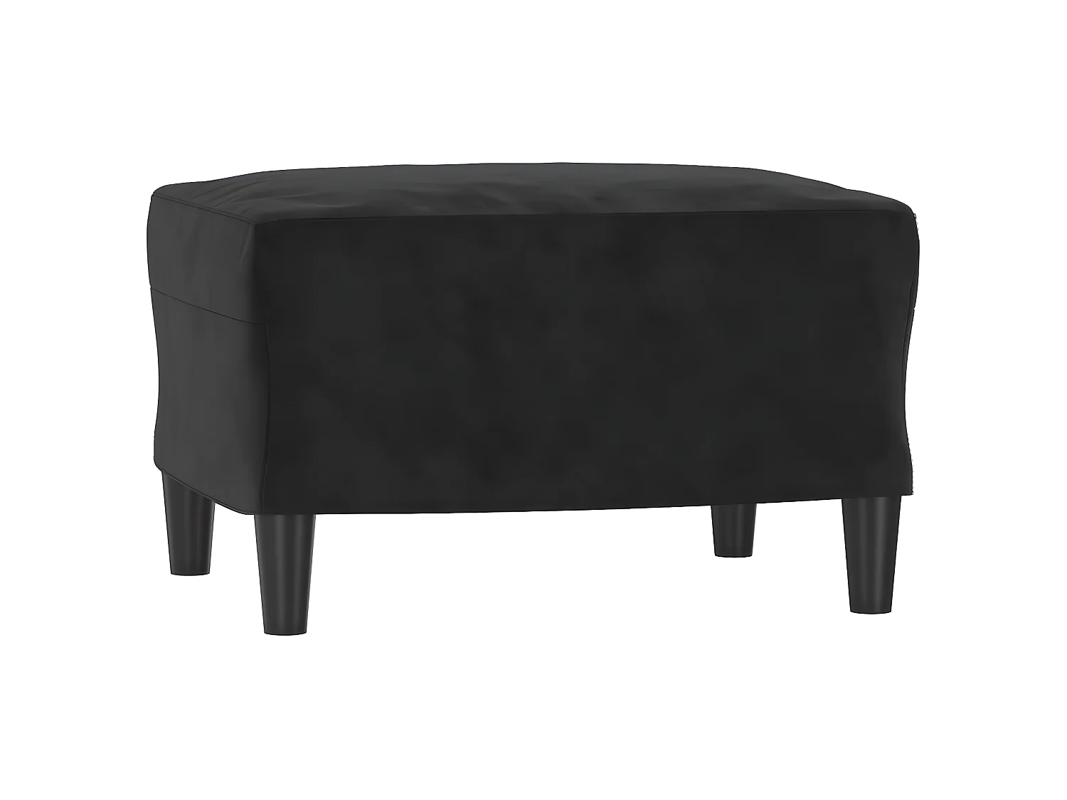 Apoio de pés 60x50x41 cm veludo preto PT912466