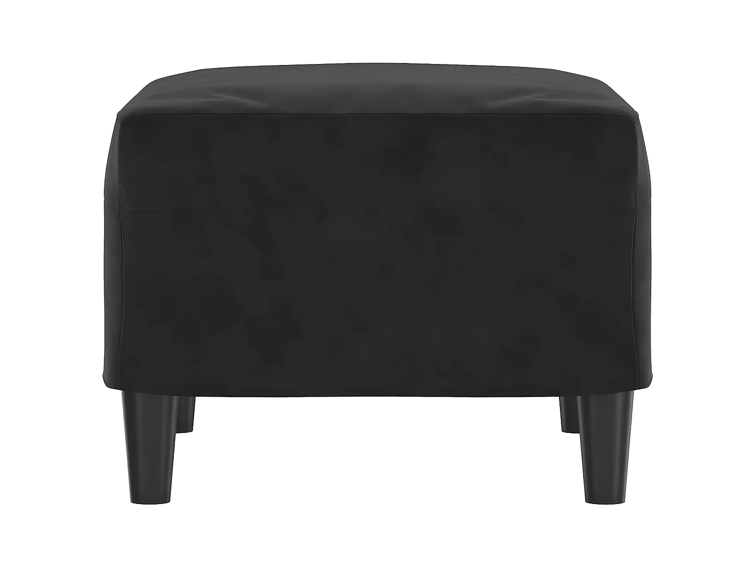 Repose-pied Noir 60x50x41 cm Velours LQF88306